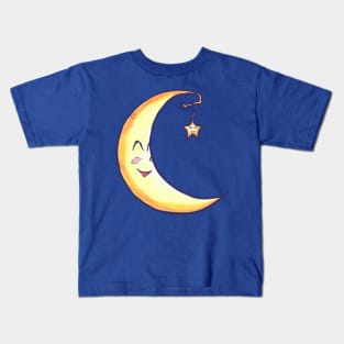 Good Night Moon Cartoon Kids T-Shirt